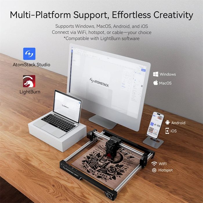 Maquina corte e gravaçao Atomstack 7W