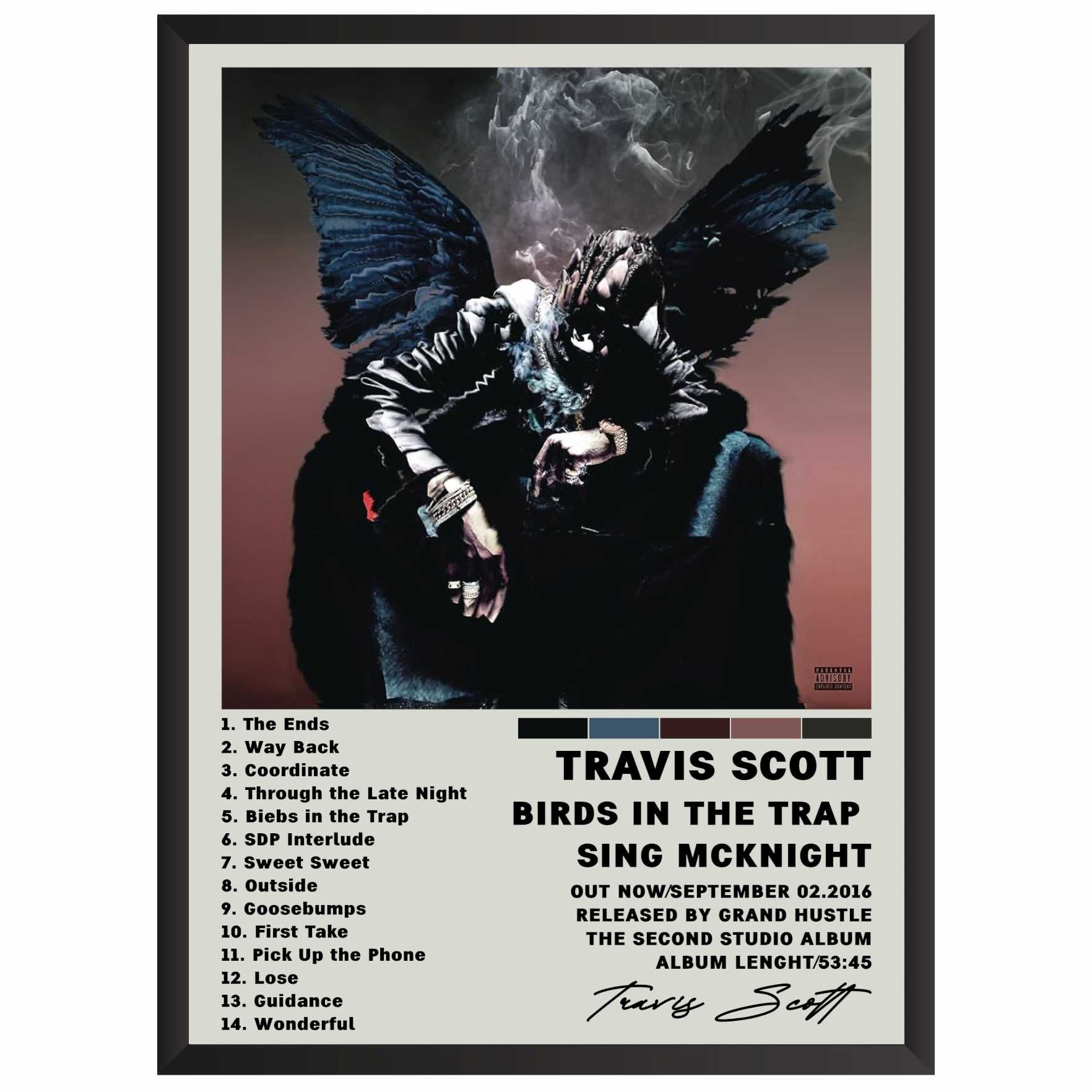 Travis Scott BITTSMPlakat Obraz z albumem prezent