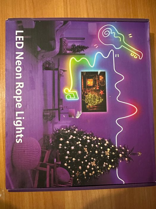 Розумна неонова , кольорова led, RGB  стрічка 10 м.