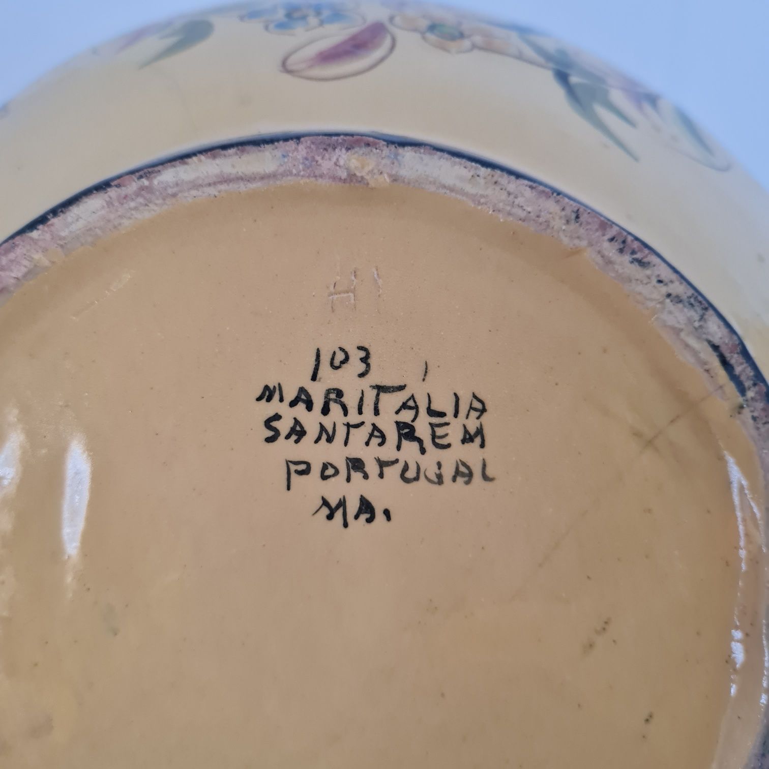 Jarra com 2 pegas cerâmica pintado à mão numerado Maritalia Santarém
