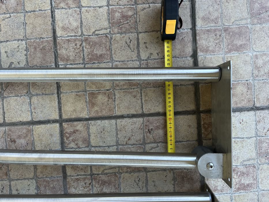 Поручні інвалідні з нержавійки.