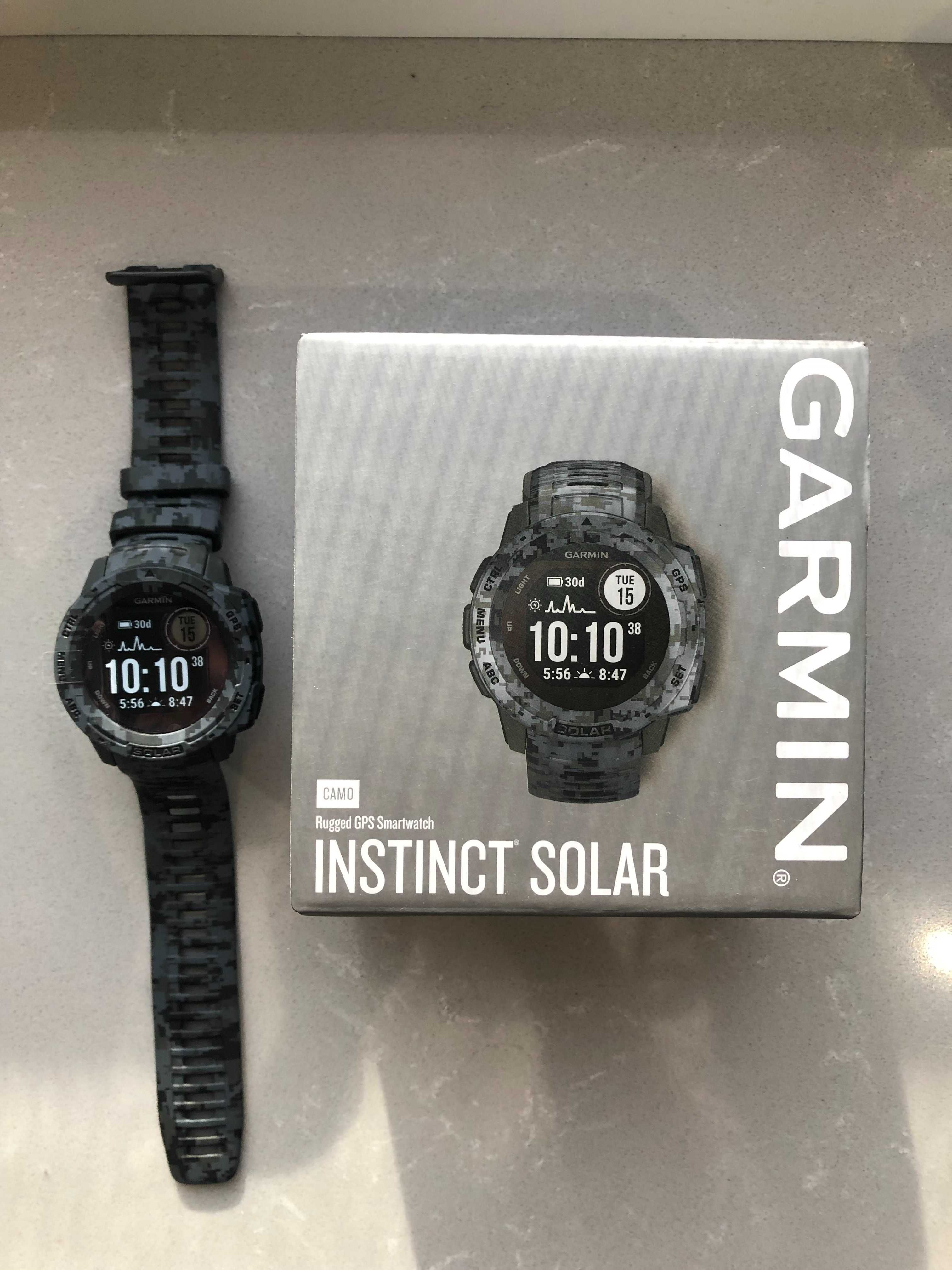 Zegarek smartwatch Garmin Instinct Solar Camo Edtion
