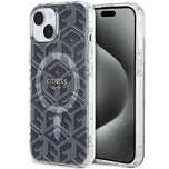 Etui Guess IML GCube MagSafe na iPhone 15 Plus / 14 Plus - czarne