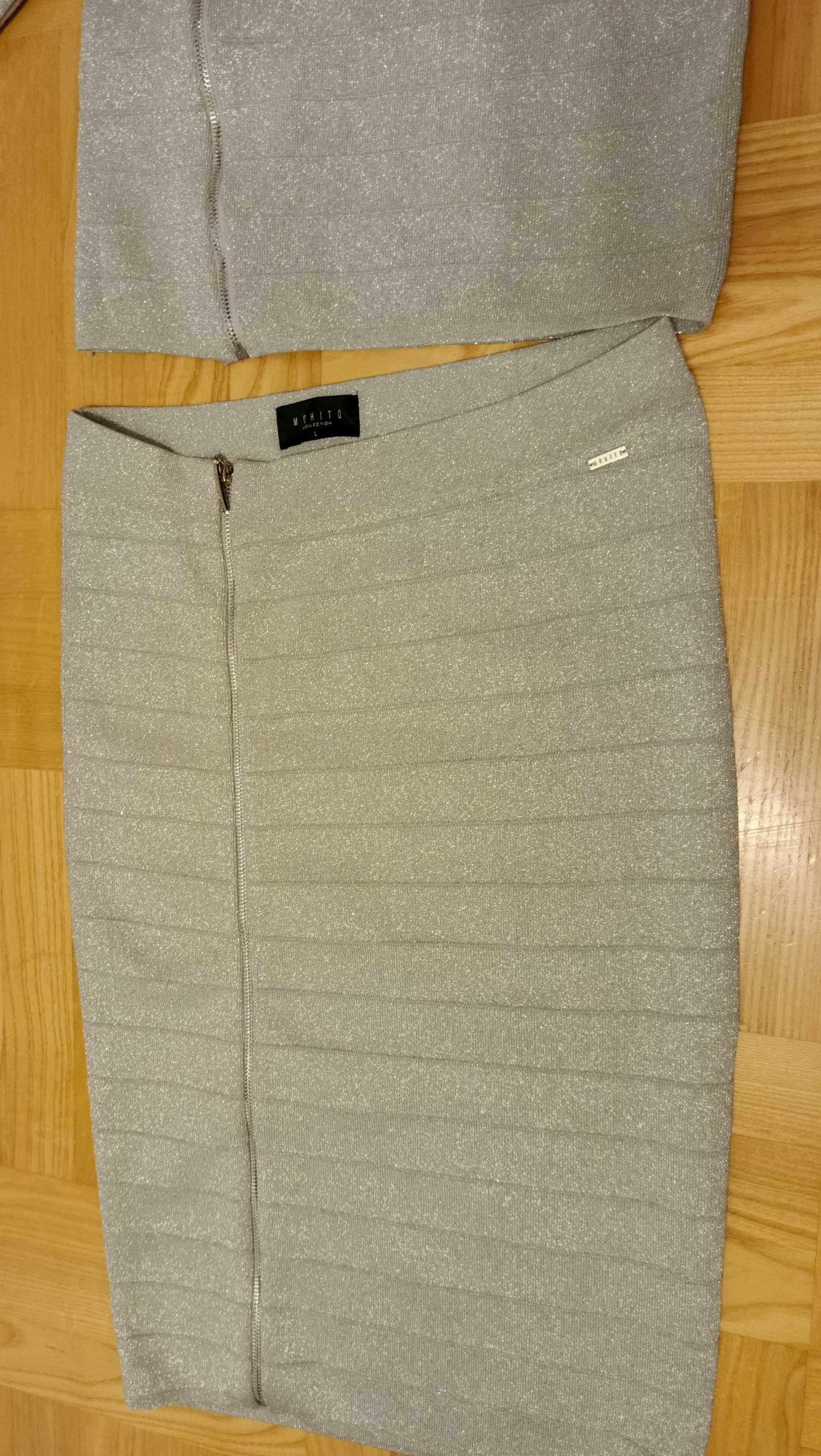 Komplet z Mohito że srebrną nitką wesele komunia
