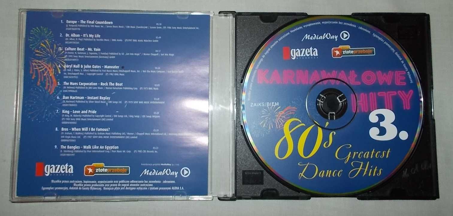 Płyta CD - Karnawałowe Hity 3 - 80's Greatest Dance Hits