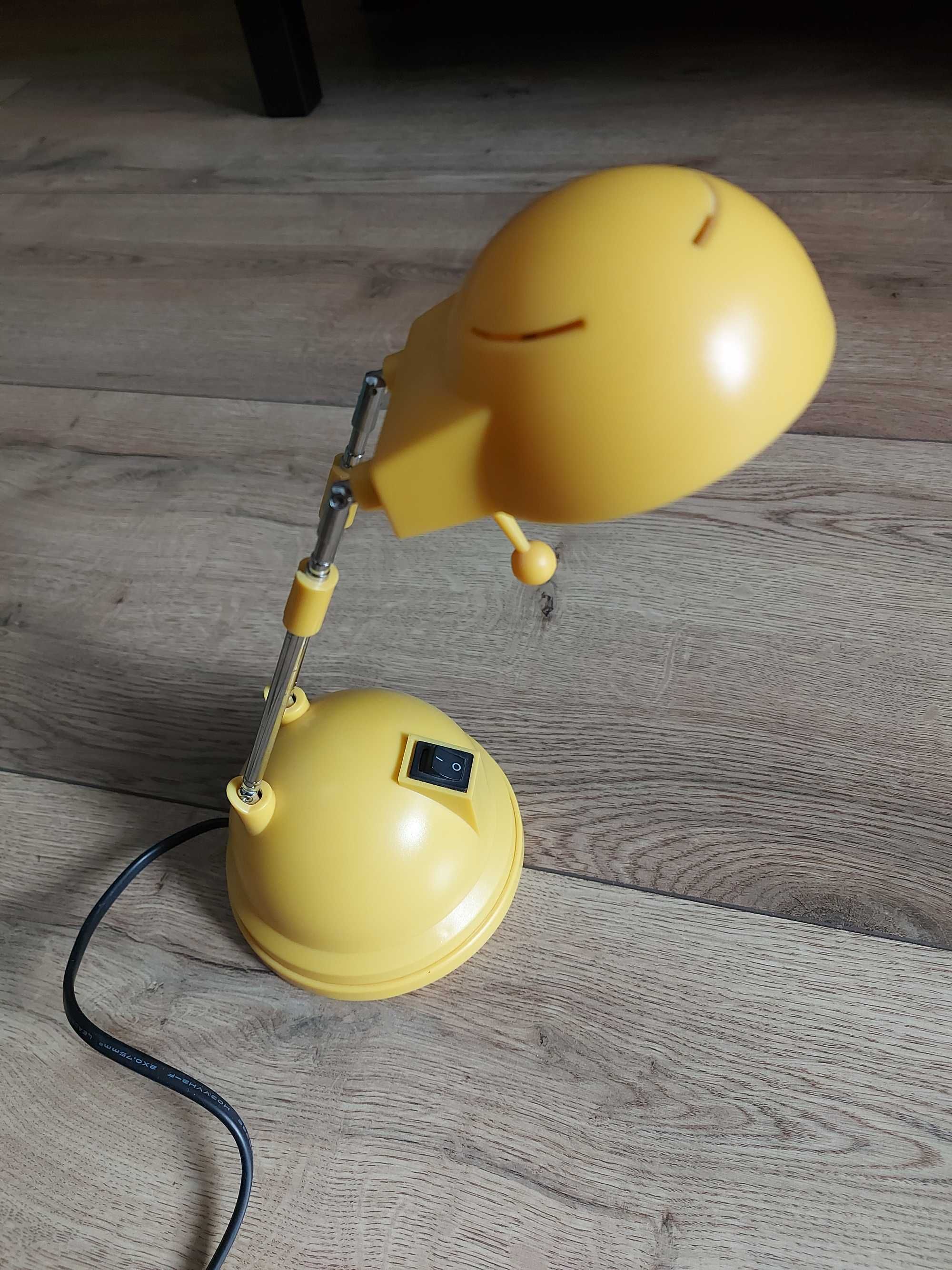 Lampka na biurko żółta