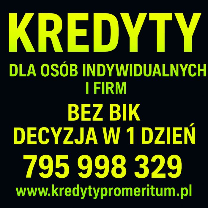 Kredyty bez bik dla każdego