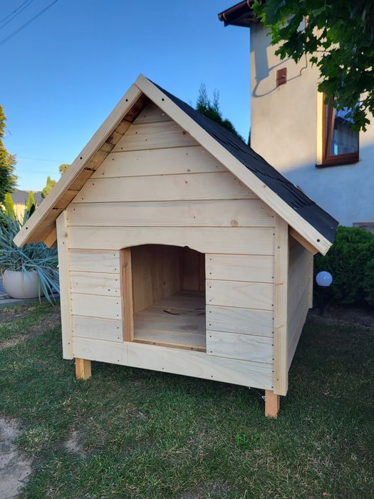 Buda dla psa nowa heblowana ocieplana solidna każdy wymiar Owczarek