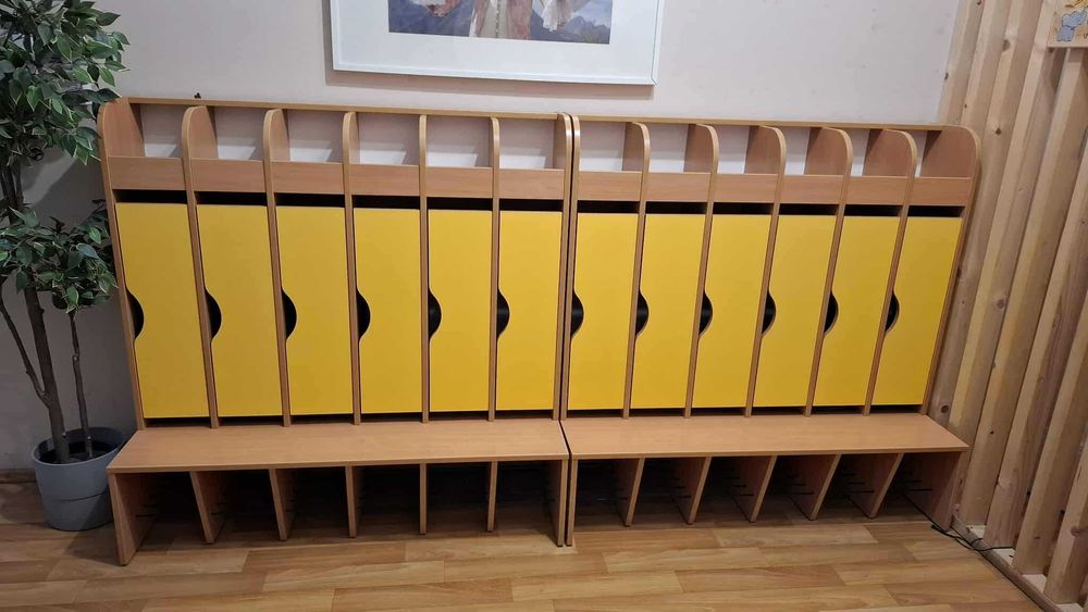 Szatnia Przedszkolna - 12 szafek + półki na buty i akcesoria