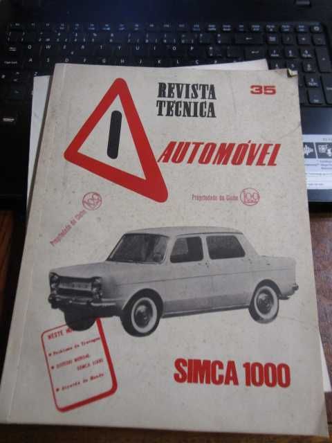 revista técnica automóvel Opel Rekord    Simca 1000