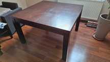 Stół z litego drewna 120cmx120cm rozkładany do 220cmx120cm