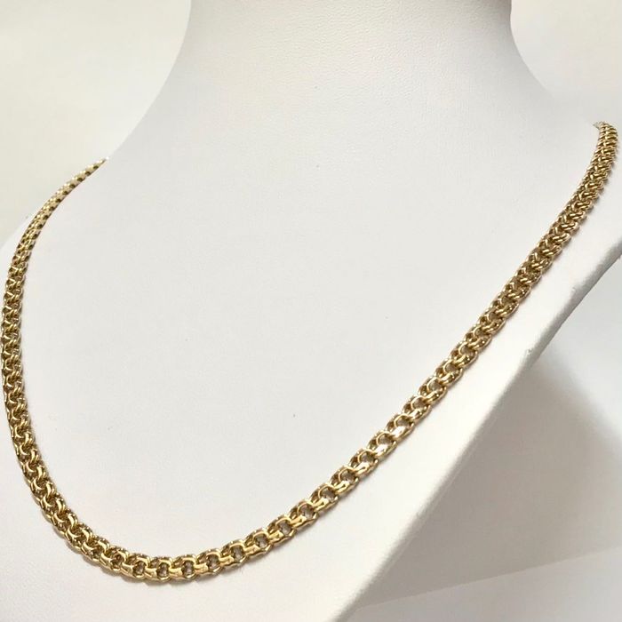 Złoty ŁAŃCUSZEK męski 14K piękny GARIBALDI 55cm