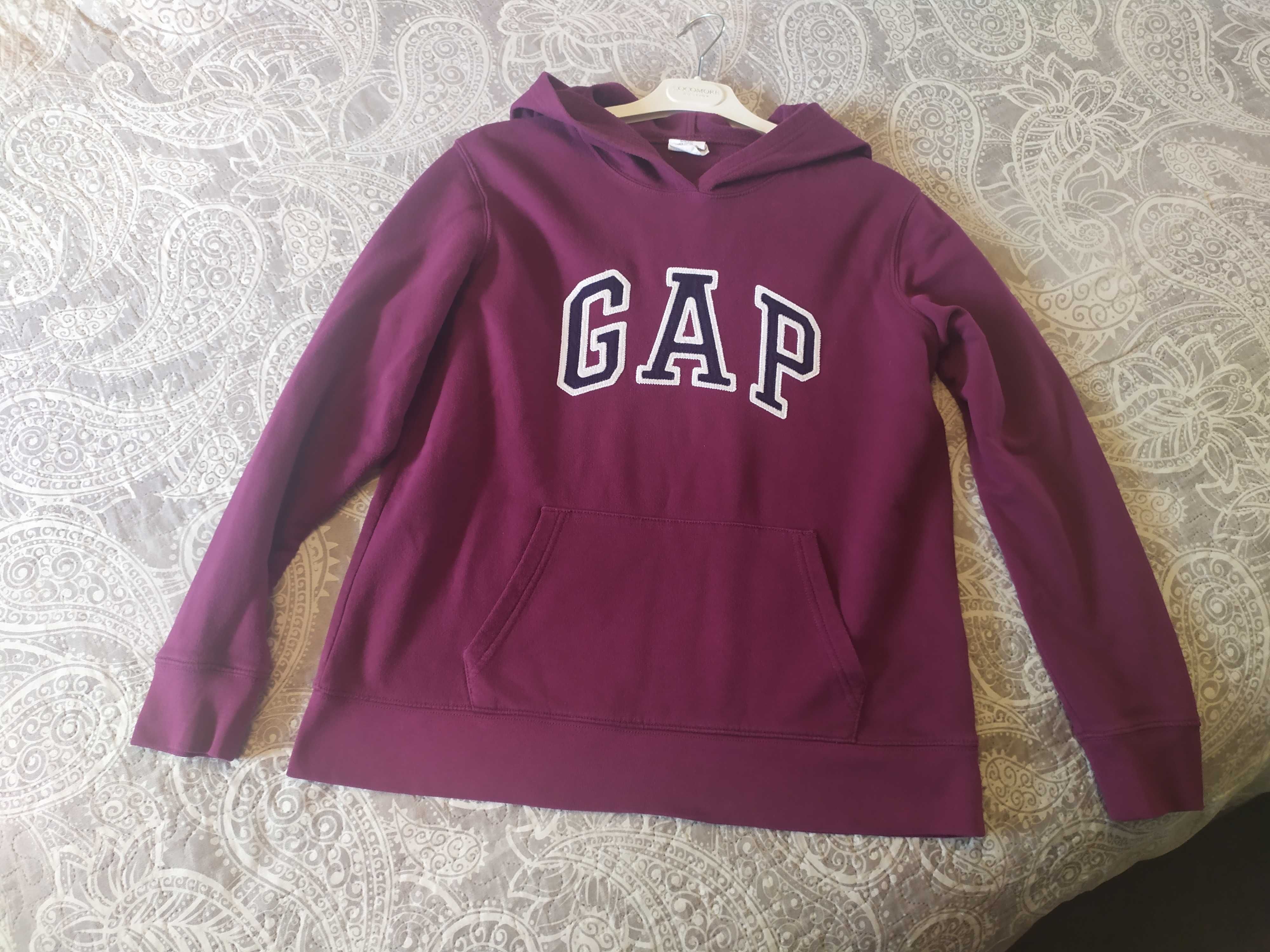 Bluza GAP M kaptur wino fiolet oryginalna markowa wiosna jak nawa