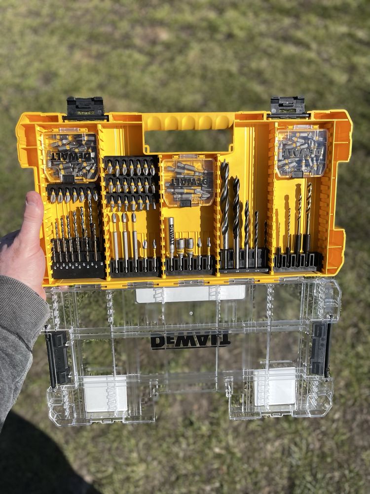 DeWALT MAXFIT Набір Біти Свердла 130Шт. +Великий Кейс TSTAK USA