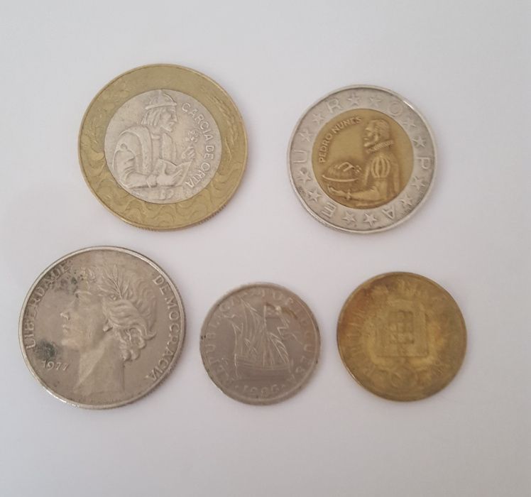 Vendo 5 Moedas portuguesas antigas