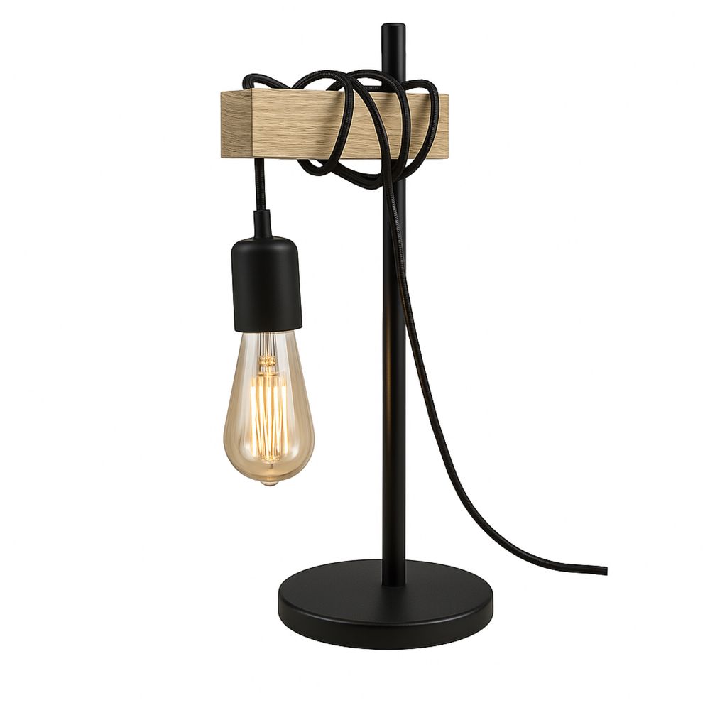 Lampa żarôwka stołowa stojąca loft