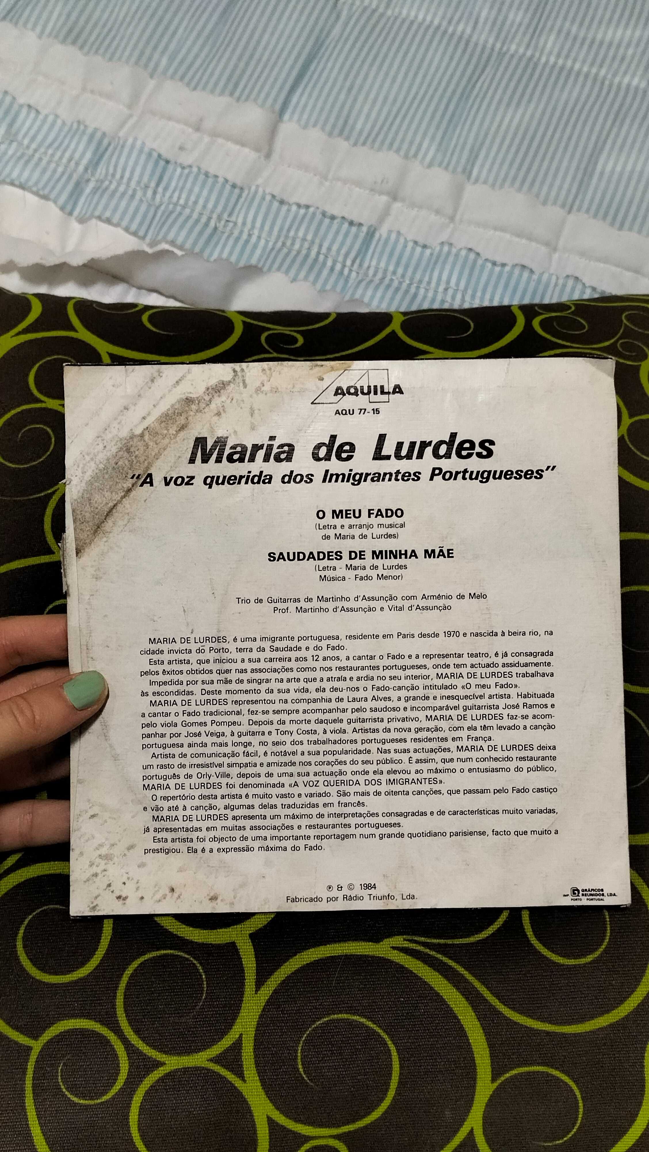 Disco de vinil Maria de Lurdes