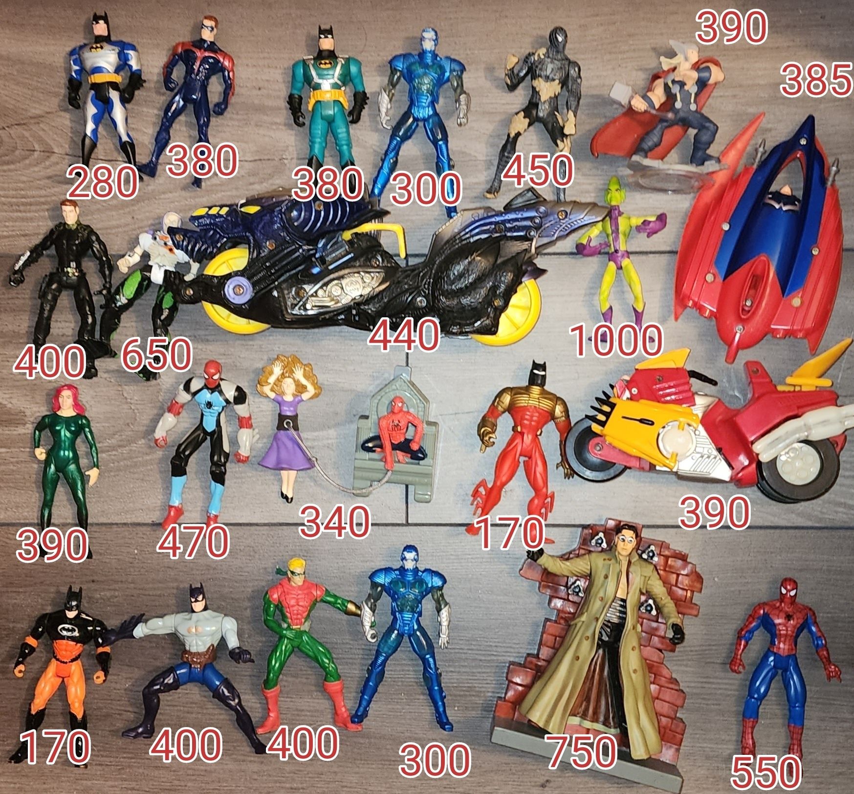 Hasbro Toy Biz Kenner Marvel DC шесть страниц фигурок, цены на фото