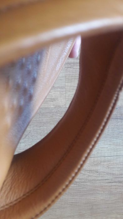 Шлёпки кожаные мужские через палец. Турция