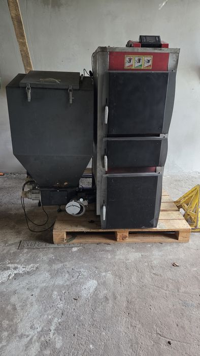 Piec kocioł 30kw ekogroszek, nowa przekładnia, silnik, ster, dmuchawa
