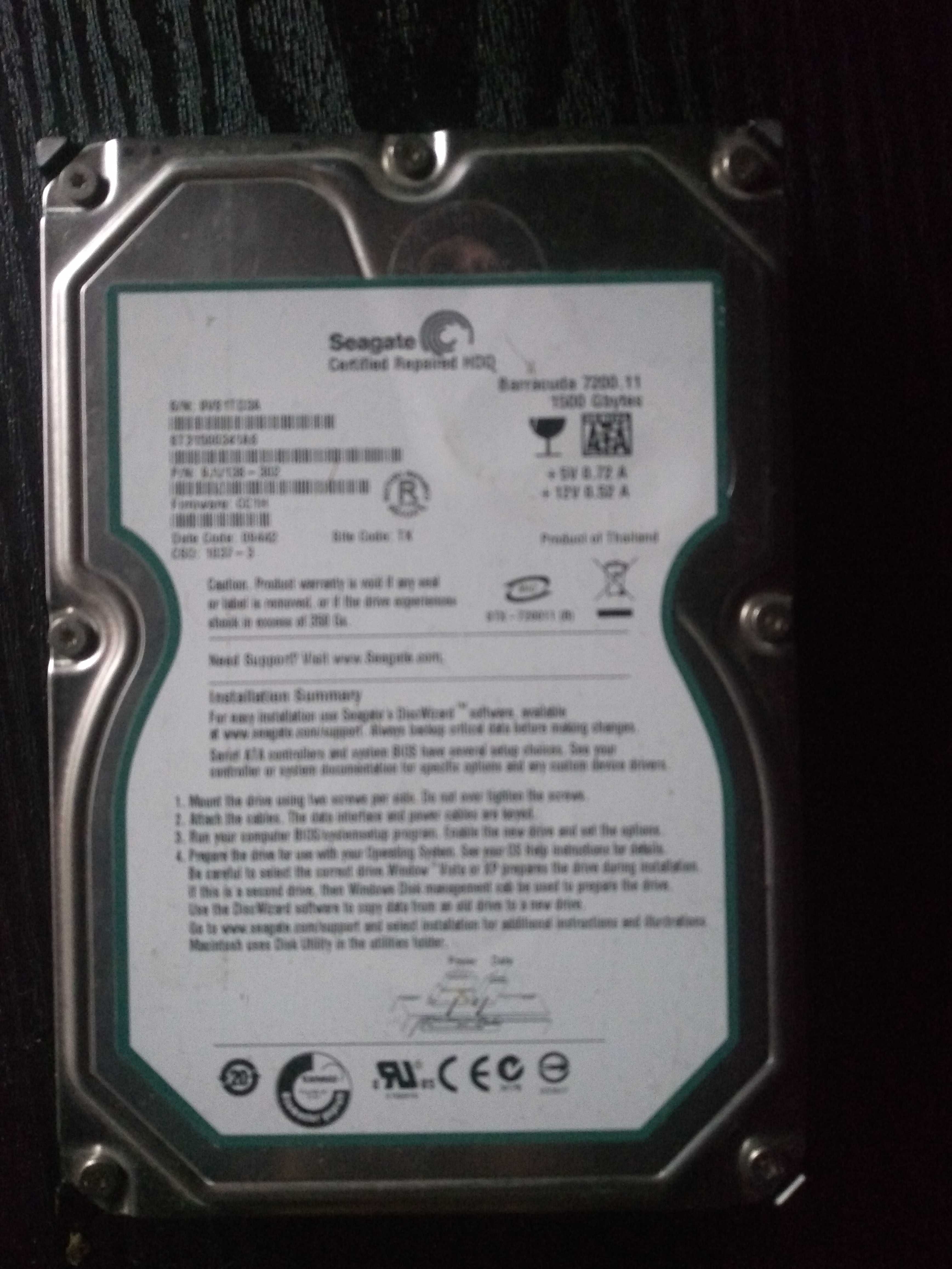 seagate 1500gb dysk 3,5"