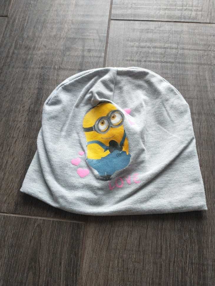 H&M - Minionki - Bawełniana czapka - R. 110/128