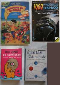 Vários livros novos e usados