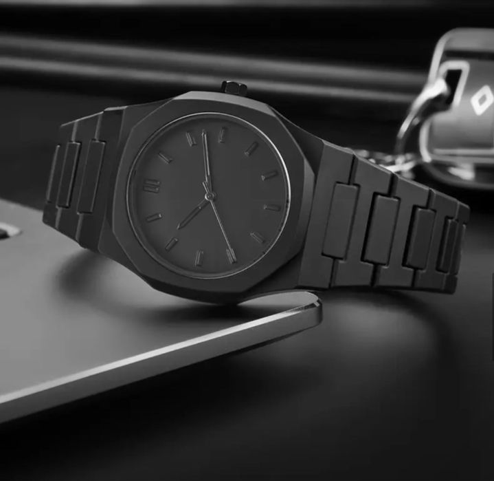 ‼️РОЗПРОДАЖ‼️ Чоловічий наручний годинник в стилі Total Black