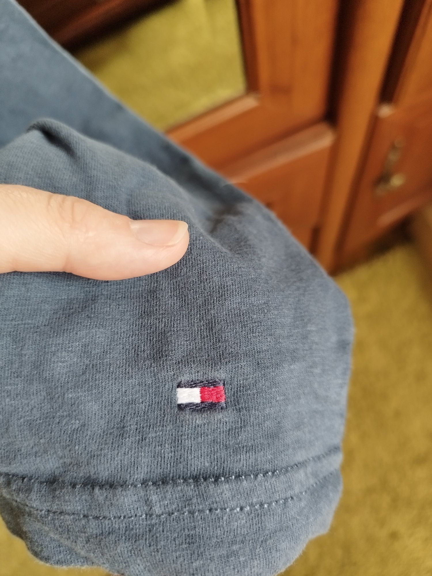 Koszulka bawełniana z długim rękawem Tommy Hilfiger rozmiar L