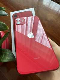 Iphone 11 Red 128GB stan idealny ze szkłem hartowanym