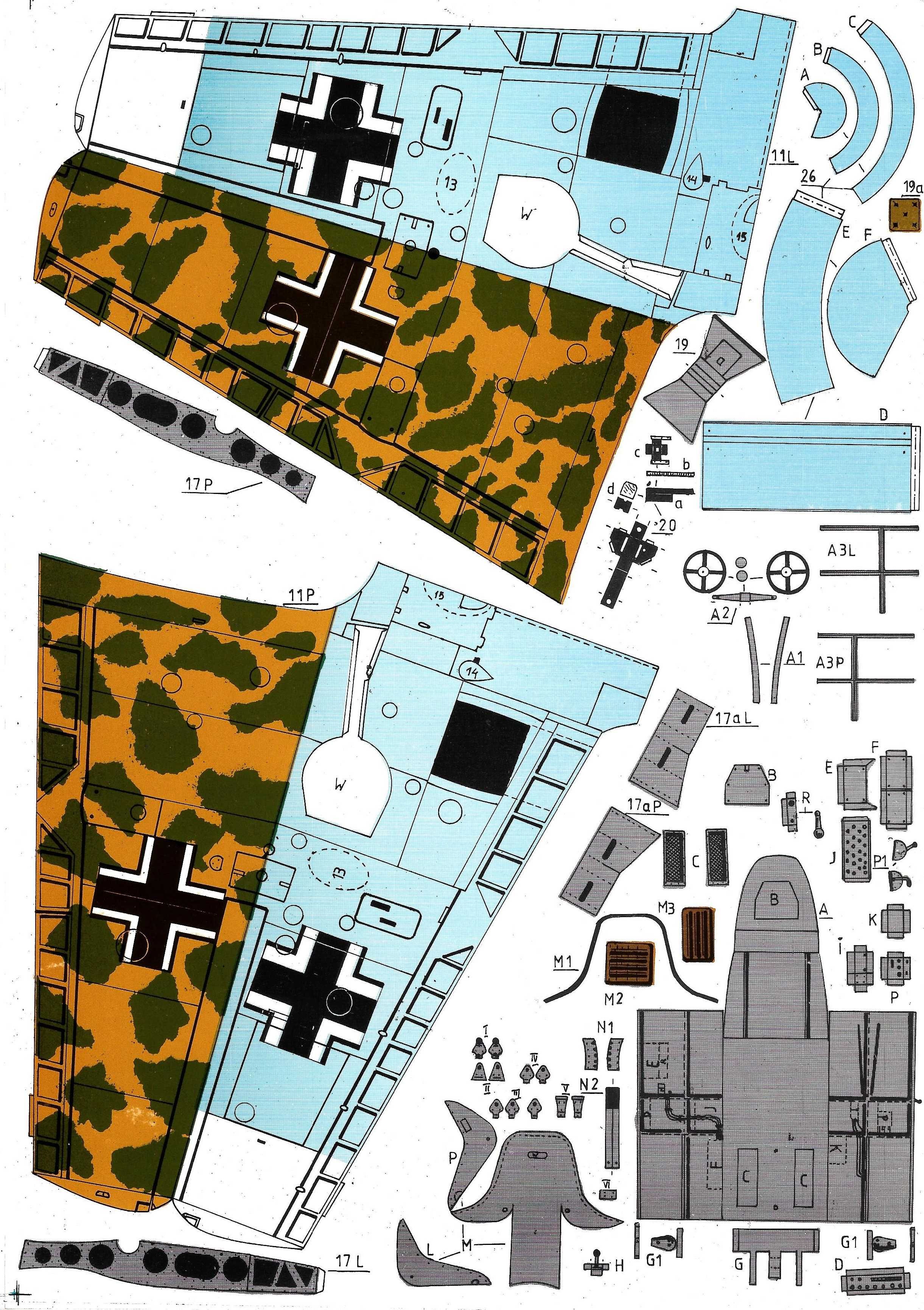 GPM nr.7 messerschmitt me-109 model 1:33