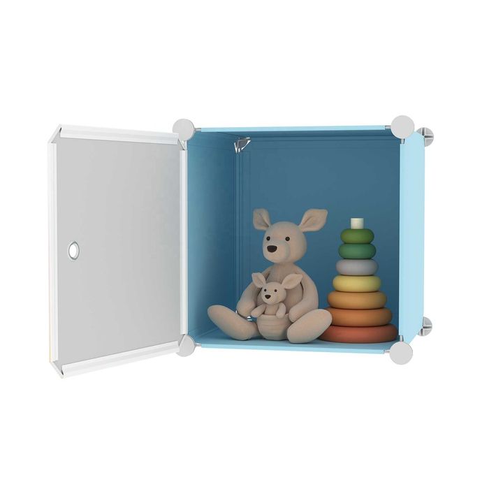 Шафа дитяча Блакитна модульна органайзер стелаж комод шкаф