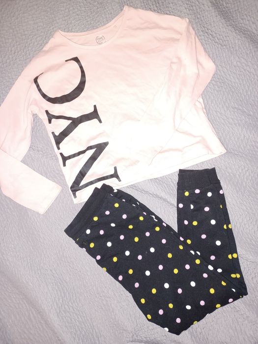 Zestaw spodnie bluzka 134