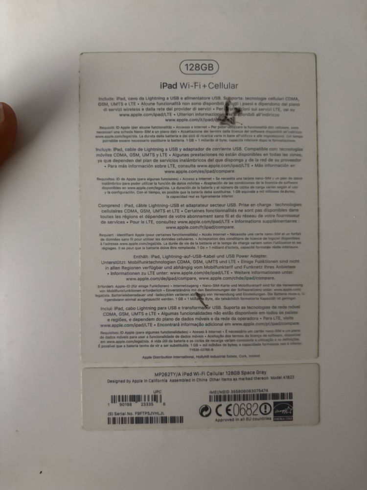Vendo Ipad 128 gb display avariado