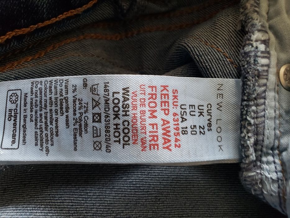 Новые корректирующие с джинсы Lift and shape new look curve 54-56