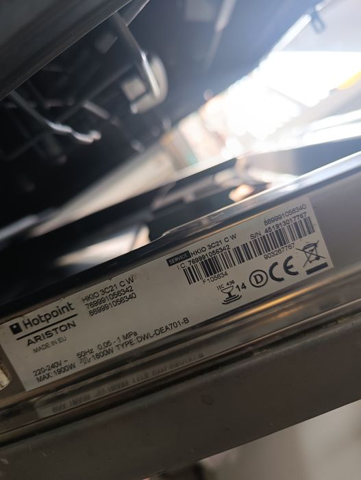 Zmywarka hotpoint Ariston błąd pompy