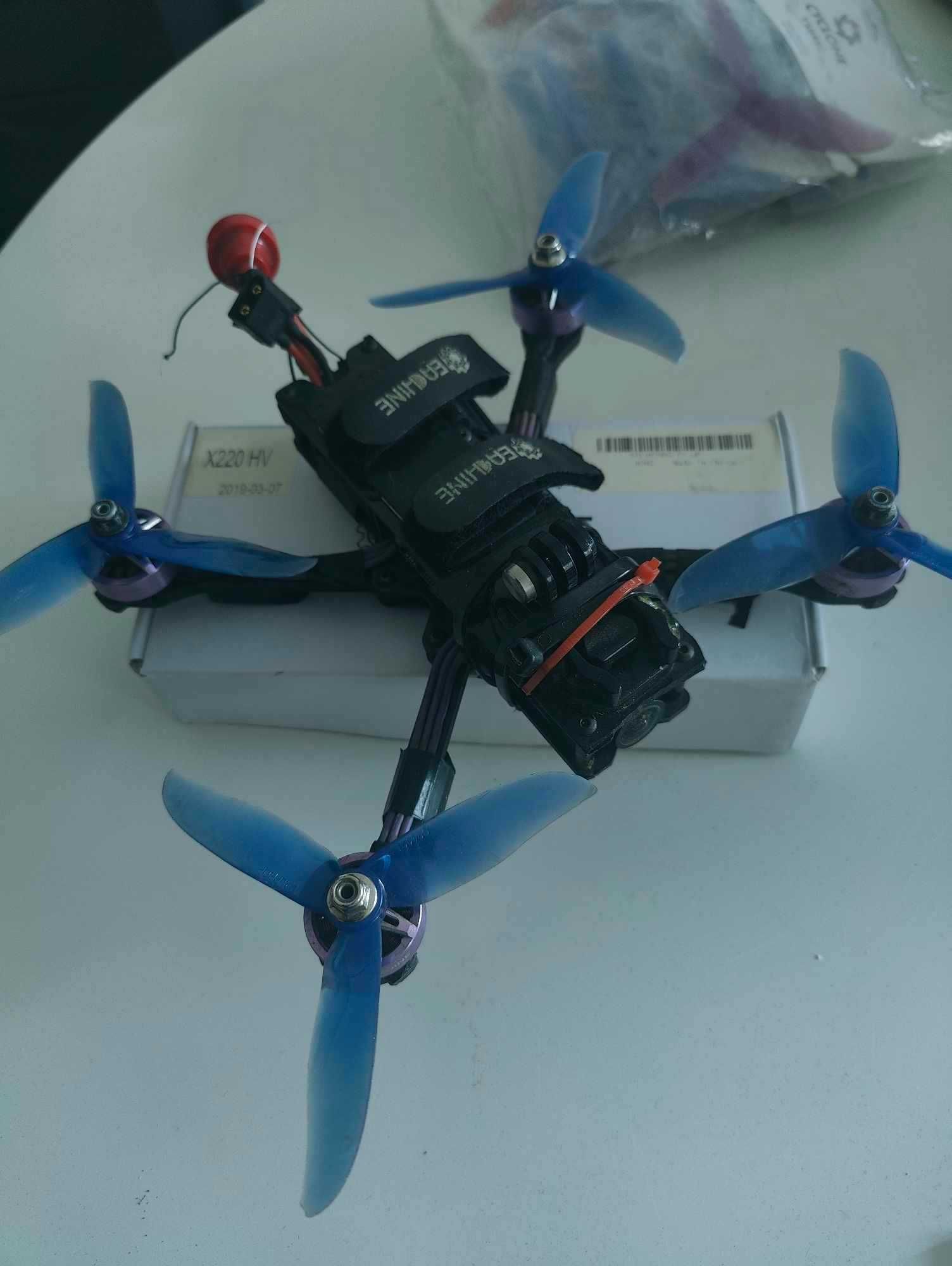 Wizard 220 HV xm+ baterie+zapas rama - dron fpv jak iflight nazgul 5