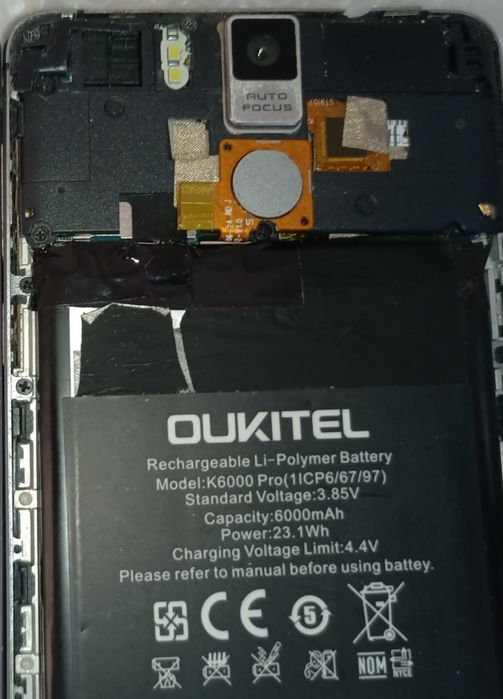 Акумулятор для смартфона oukitel k6000 pro