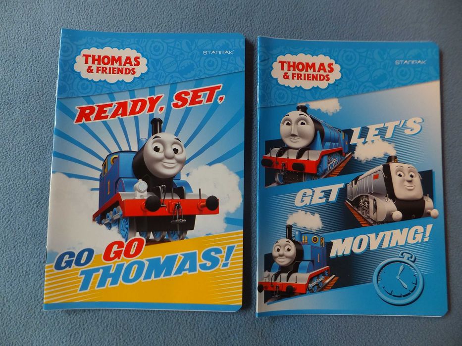 Zestaw trzech zeszytów THOMAS & FRIENDS A5/16K miękka okładka kratka