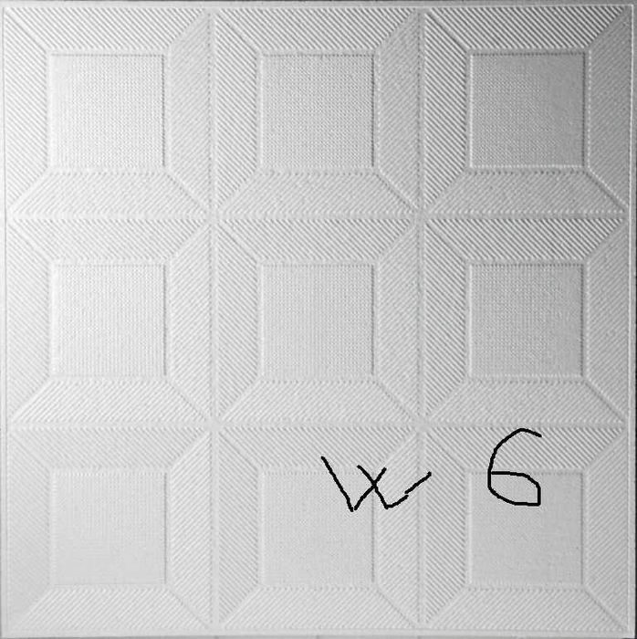 Плитка потолочная пенополистирольная 50смх50см толщ 5 мм