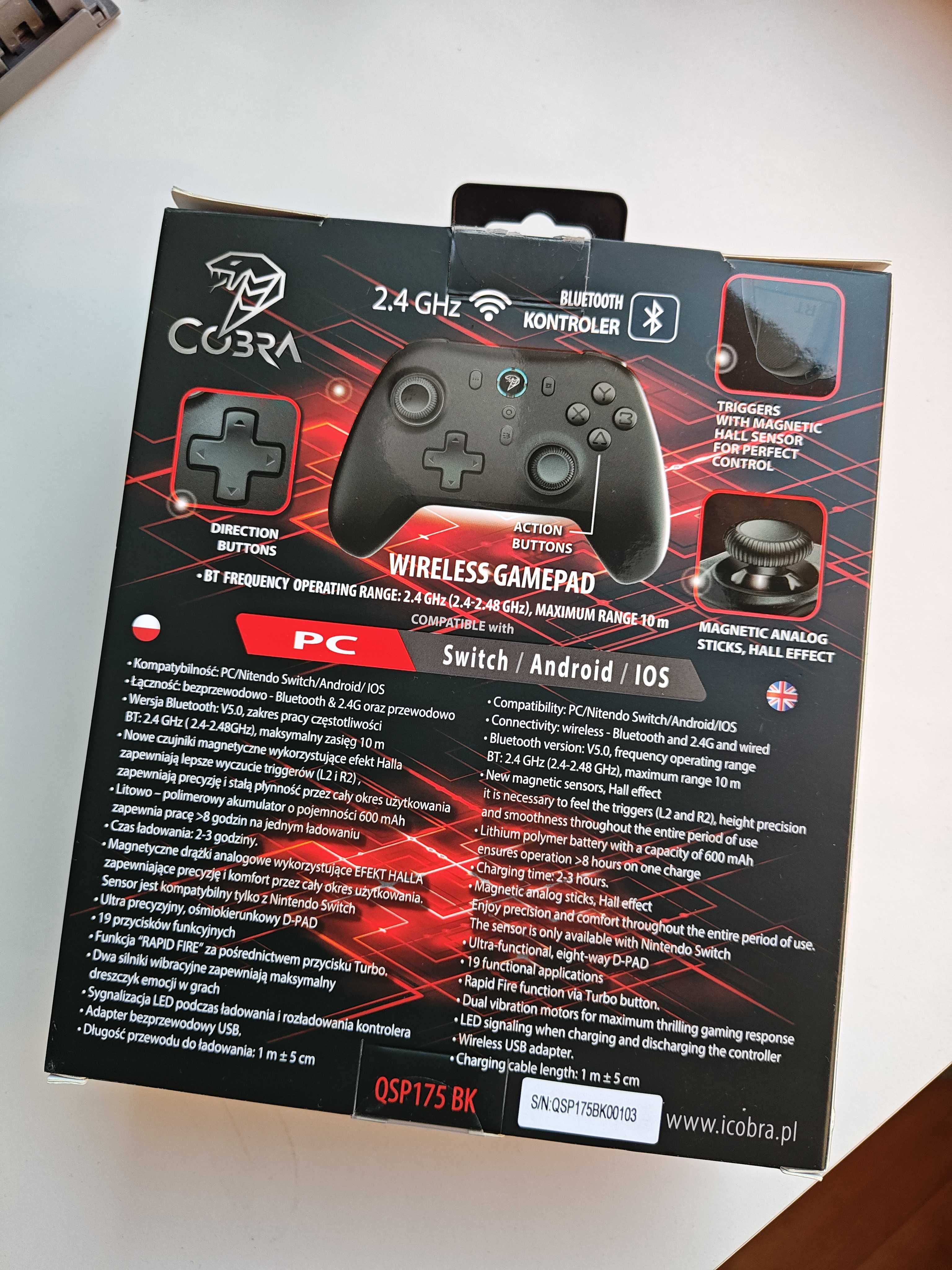 Kontroler COBRA QSP175BK Czarny Gamepad