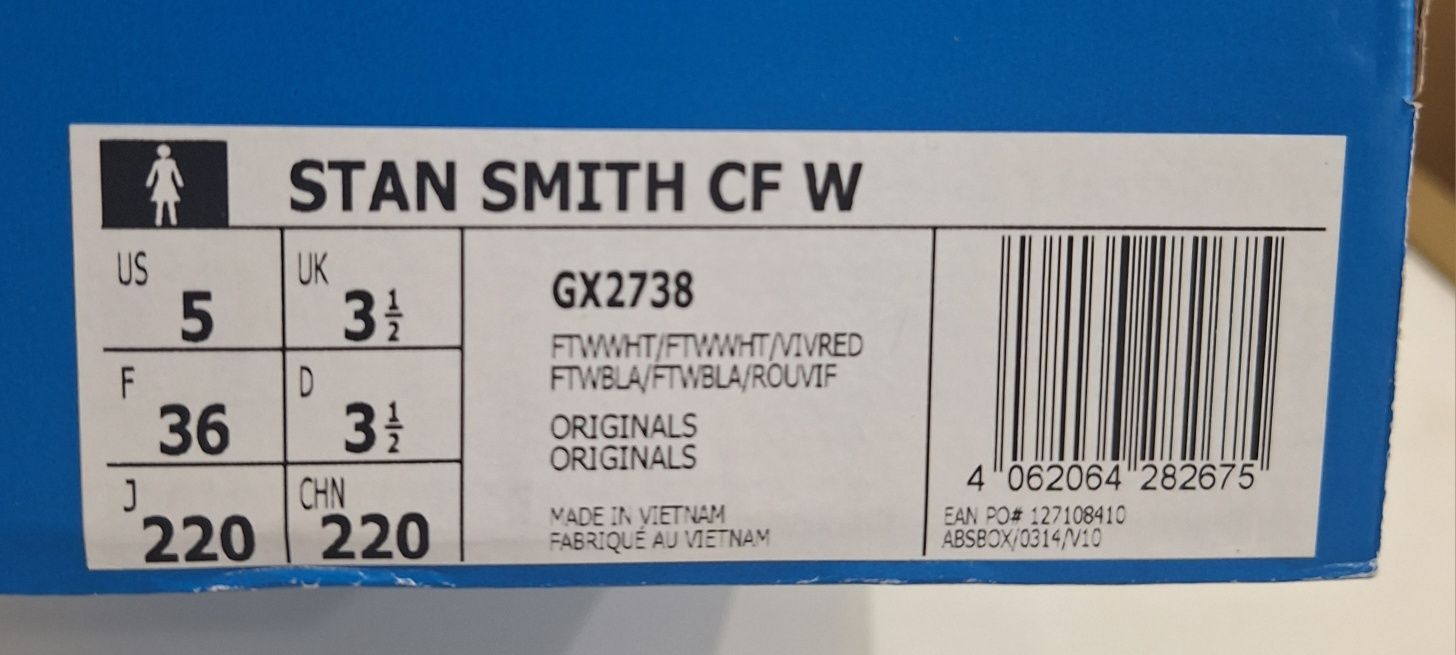 Adidas Stan Smith CF W r. 36 1/2 nowe
