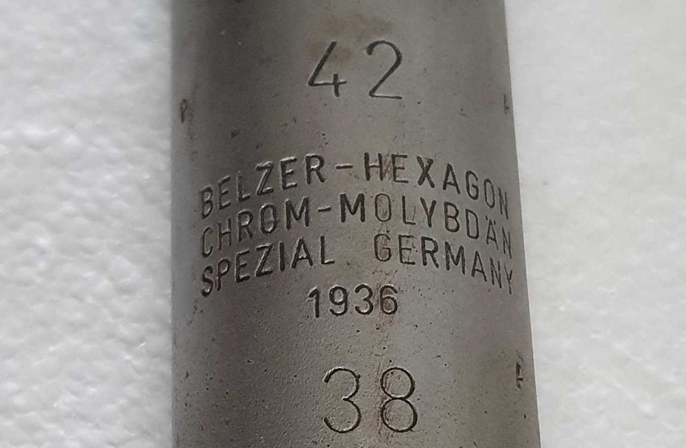 BELZER - Chave de tubo 38x42 - chrom-molybdan spezial - 1936 - Germany
