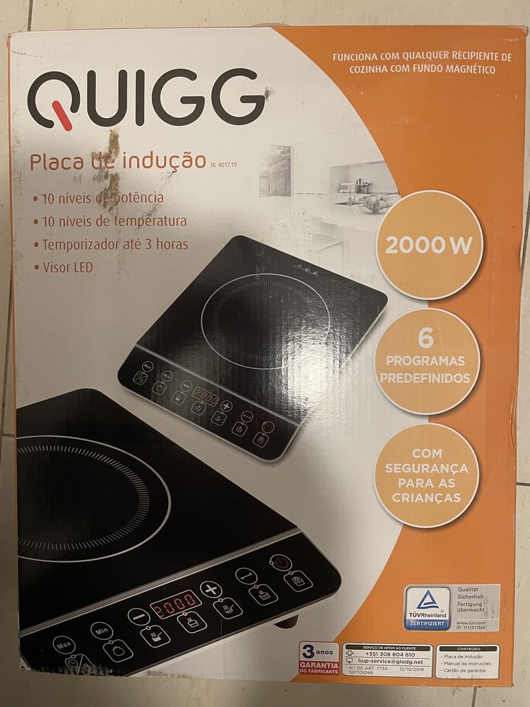 Placa de indução Quigg 2000W