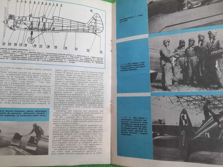 TBiU samolot szkolno-treningowy UT-2 i samolot myśliwski Hurricane
