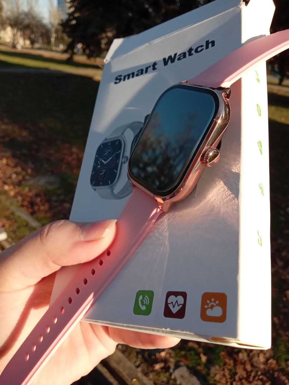 Smart Watch Смарт годинник 2023 Рожеві