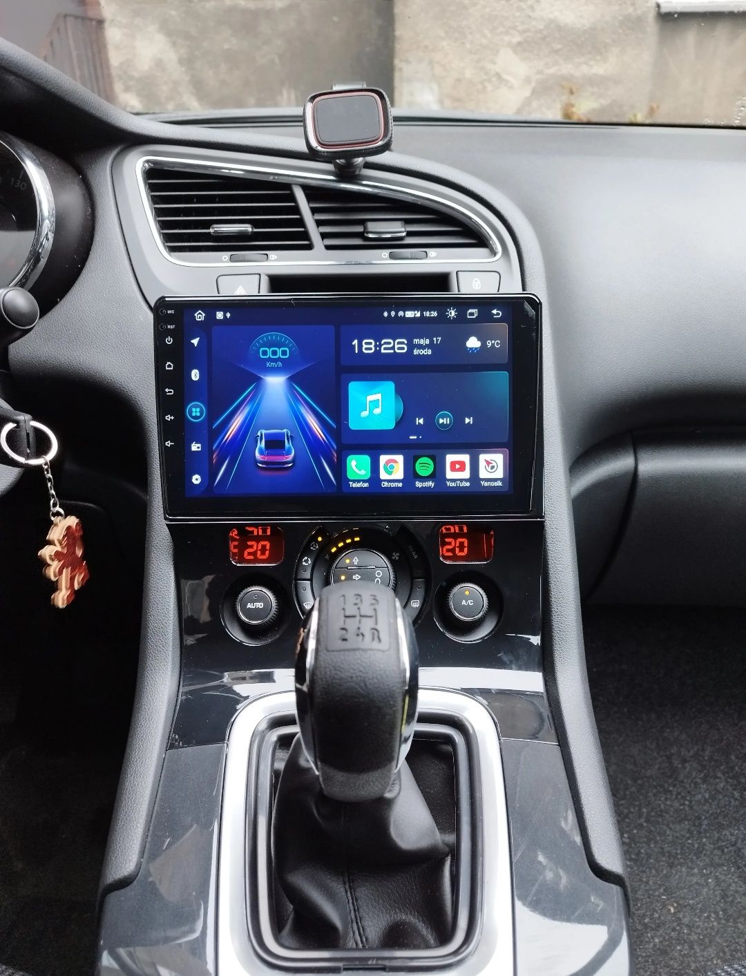 Rádio Android 13 com GPS Peugeot 3008/5008 (Novo)