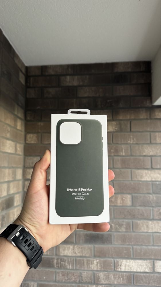 Skorzane Etui Iphone 15 Pro Max Green