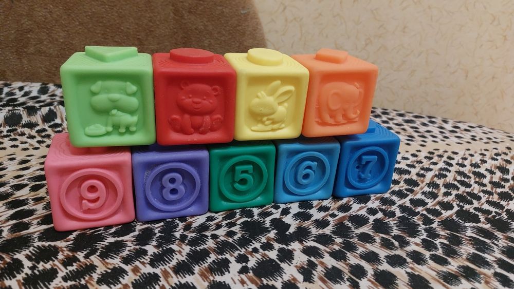 М'які гумові кубіки, 9 шт