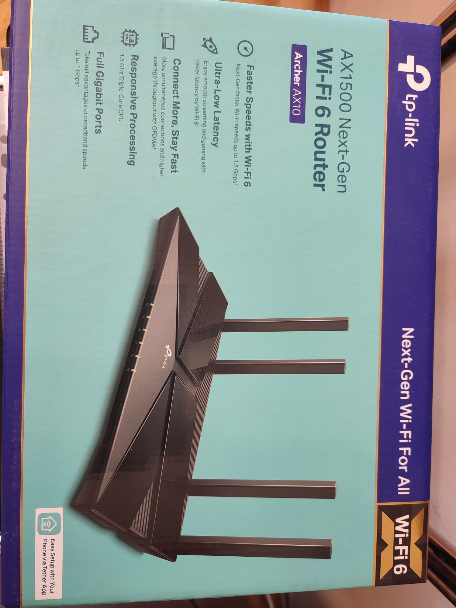 Router TP-Link wi-Fi 6 AX1500Next-Gen